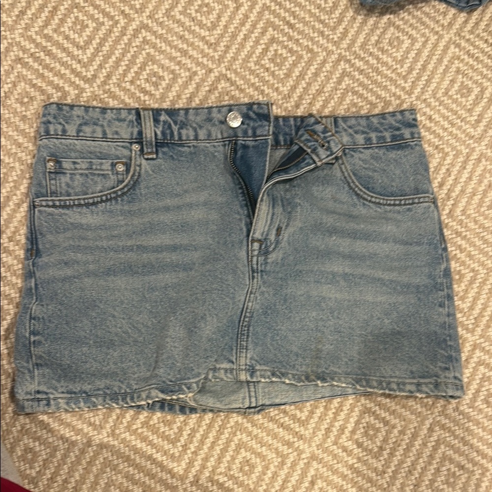 GRLFRND Denim Mini Skirt